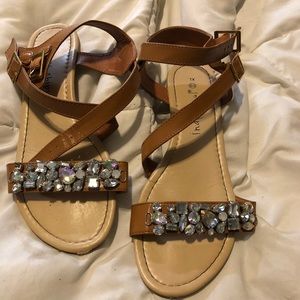 Rhinestone sparkly sandals Indigo Soul